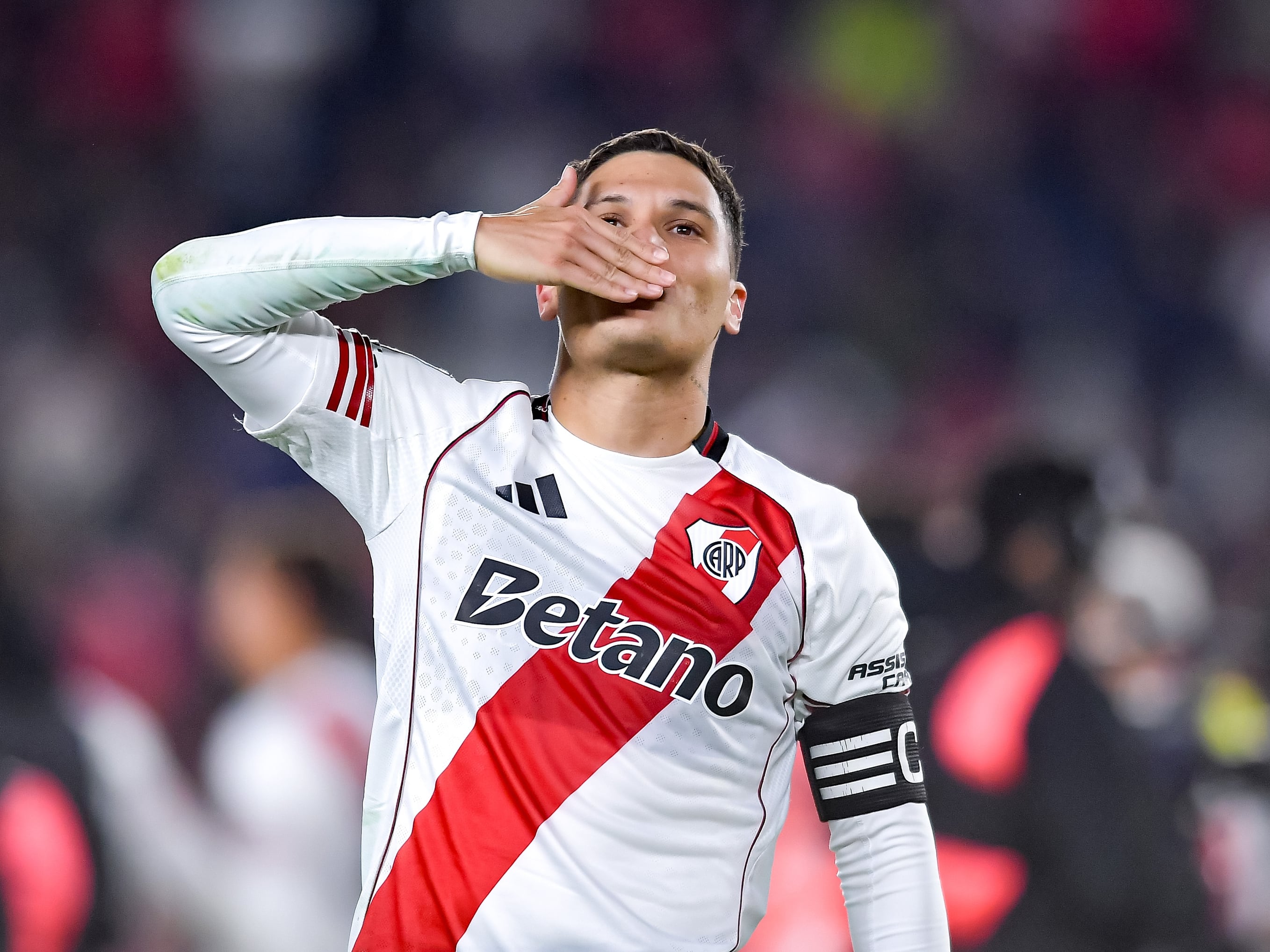 Juan Fernando Quintero tras su actuación contra San Lorenzo en los octavos de final del fútbol argentino.  (Photo by Marcelo Endelli/Getty Images)