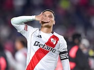 Juan Fernando Quintero tras su actuación contra San Lorenzo en los octavos de final del fútbol argentino. (Photo by Marcelo Endelli/Getty Images)