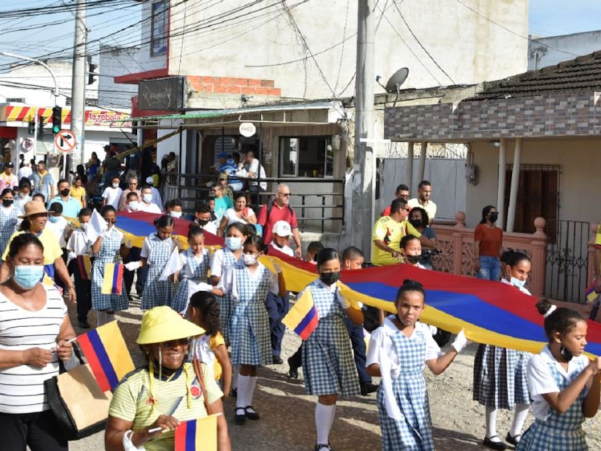 Turbaco – Bolívar conmemoró independencia de Colombia con una marcha