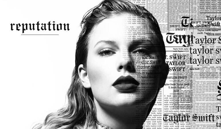 Taylor Swift en la portada de su nuevo disco, 'Reputation'