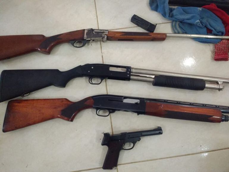 Armamento clasificado en Juan de Acosta.