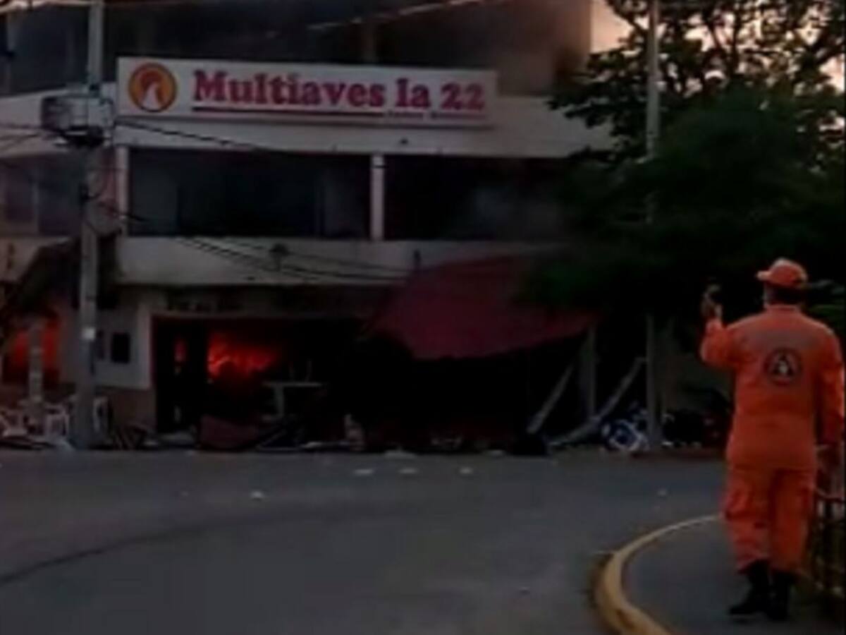 Explosión en un local dejó cuatro heridos en Purificación, Tolima