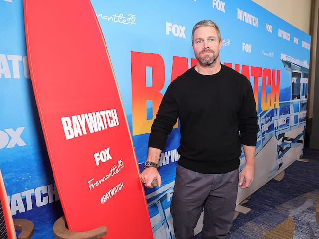 MARINA DEL REY, CA - FEBRUARY 18: Stephen Amell attends the open casting call for Fox’s “Baywatch” at the Marina Del Rey Marriott on February 18, 2026 in Marina del Rey, California. (Photo by Stewart Cook/Fox via Getty Images)