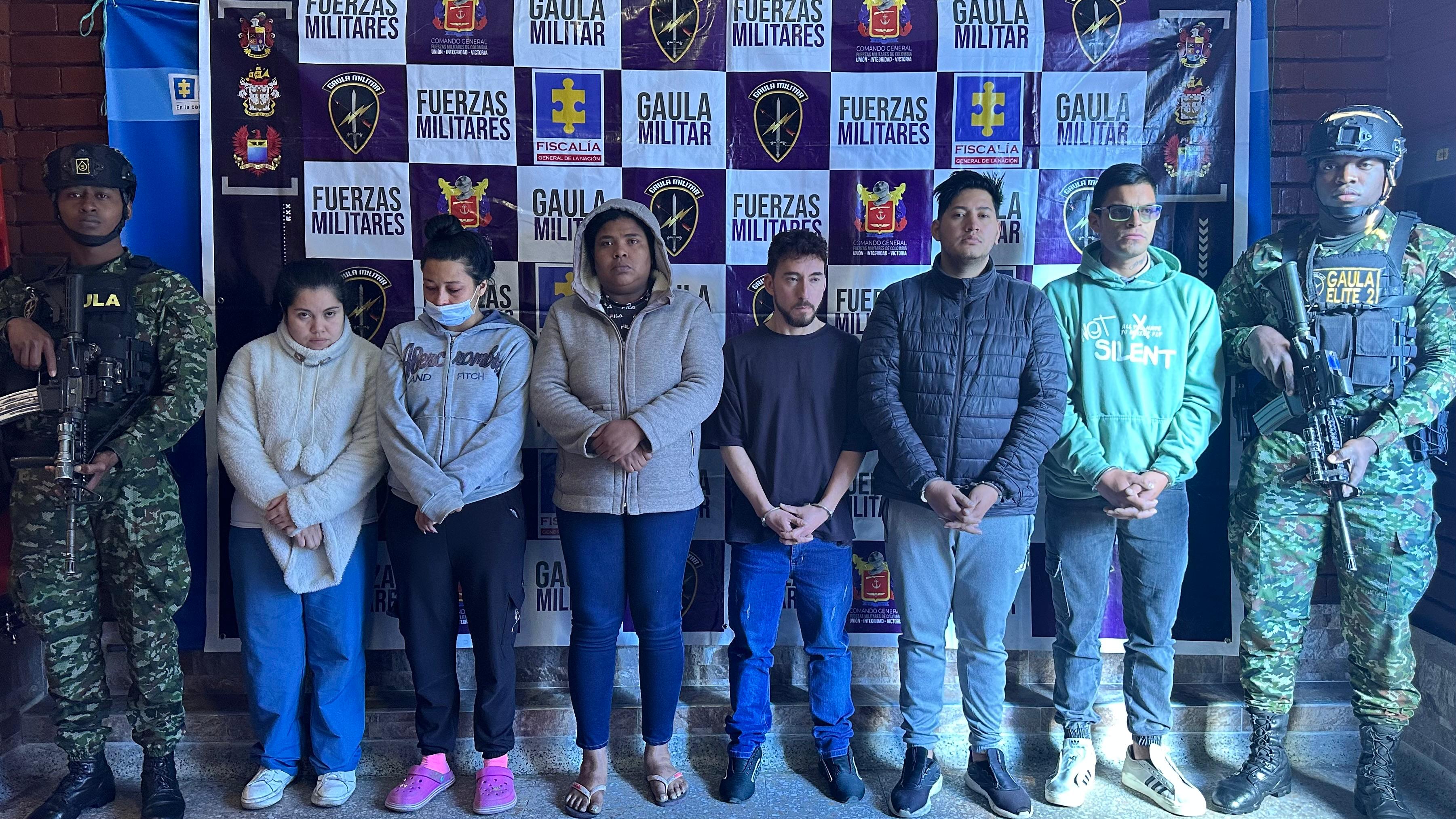 Las capturas se materializaron en Soacha, Ibagué, Florencia, Medellín, entre otras ciudades.