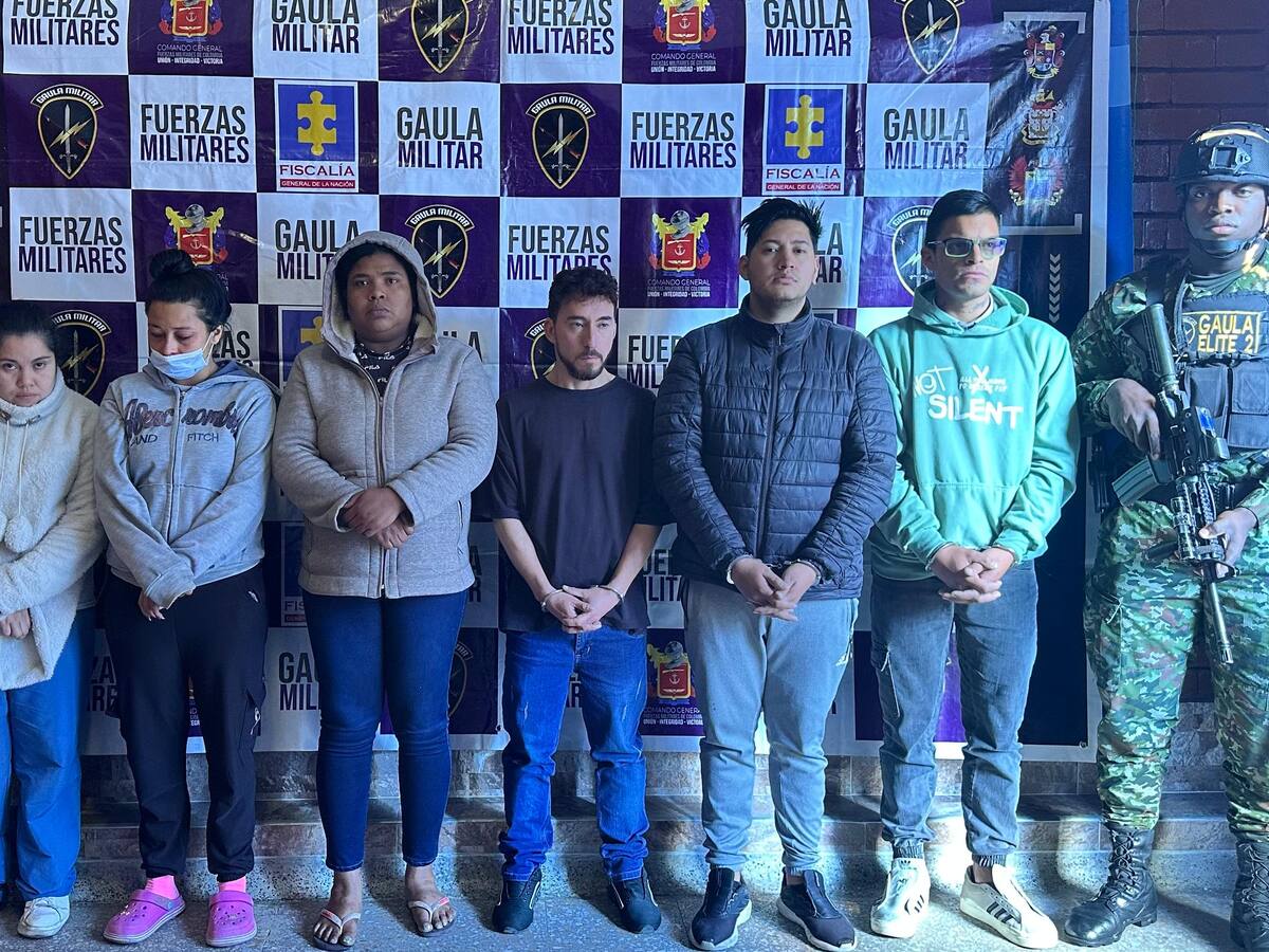 Redada contra extorsionistas en el Tolima