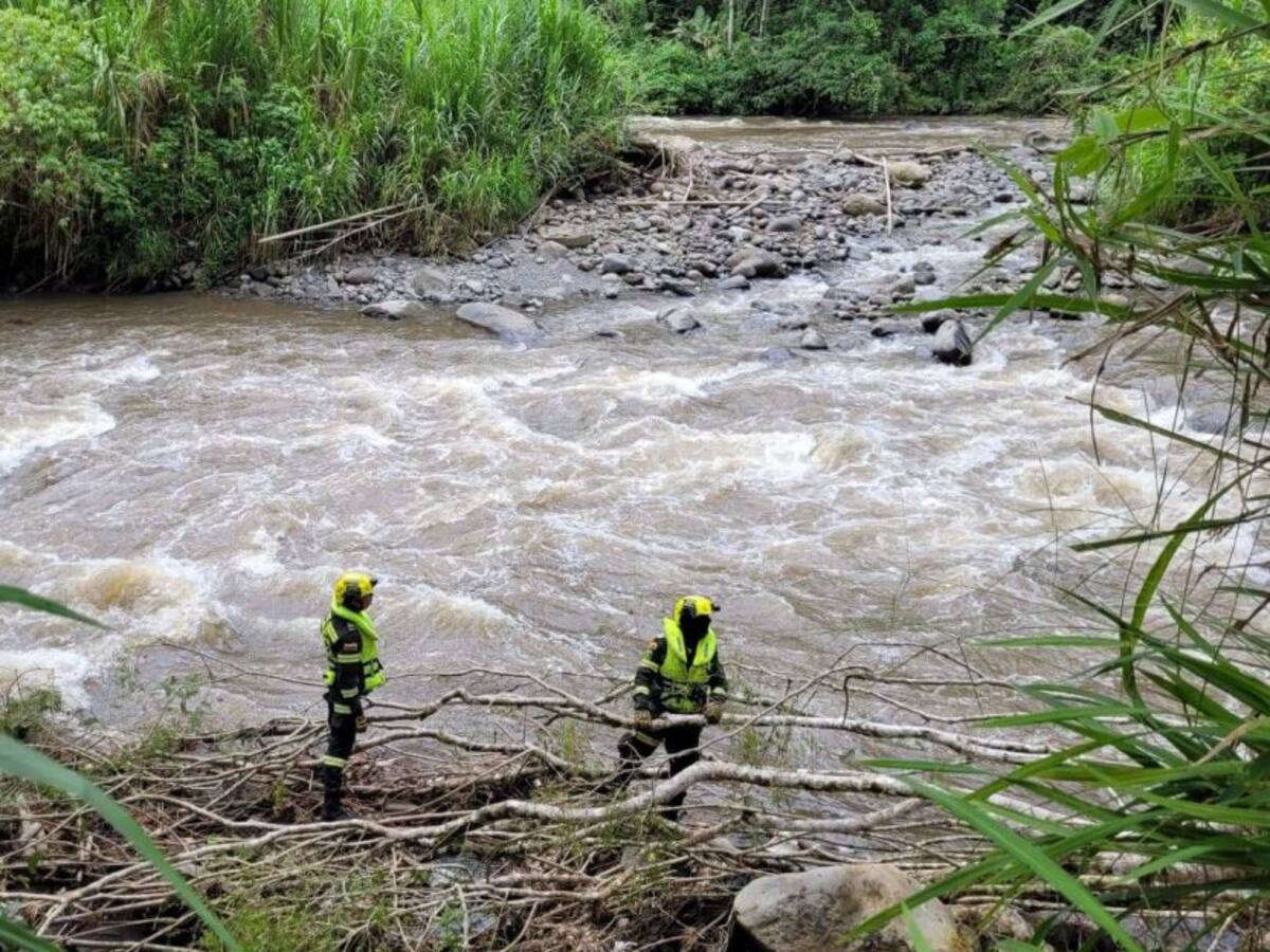 Encuentran el cuerpo de la menor desaparecida en el río La Vieja en Pereira