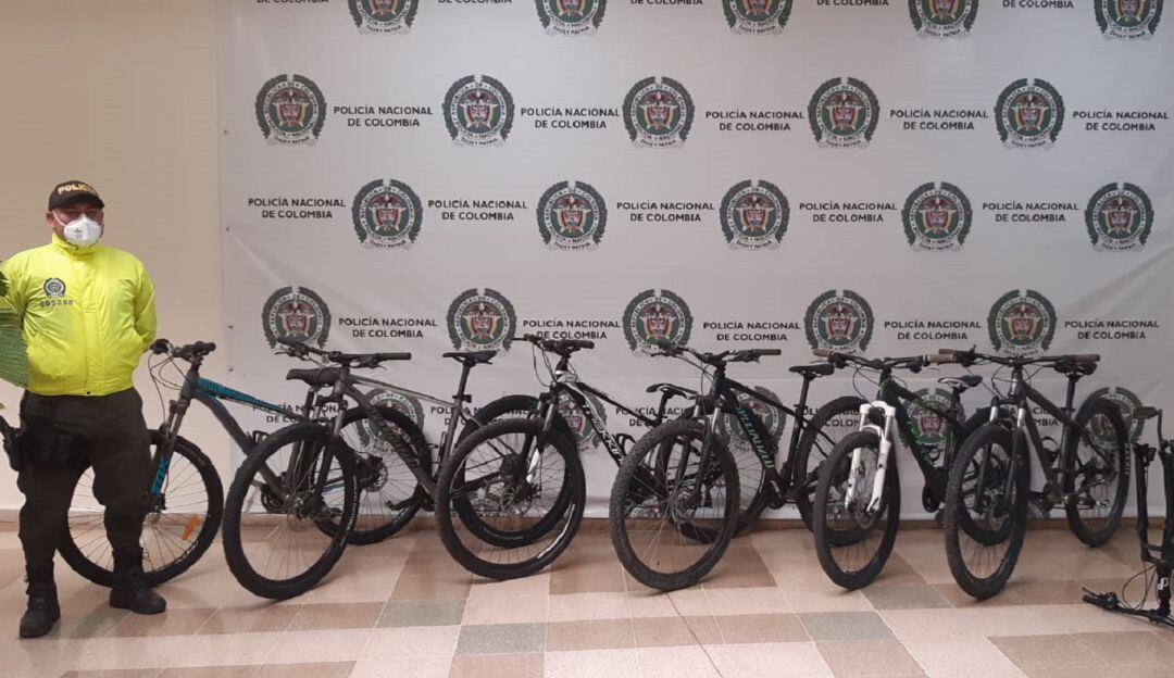 Las bicicletas recuperadas estan avaluadas en 31  millones de pesos