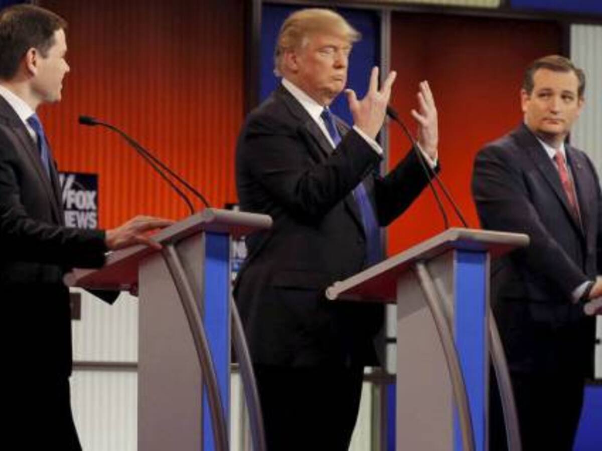 Aspirantes republicanos se insultan de la peor manera en debate por la Casa Blanca