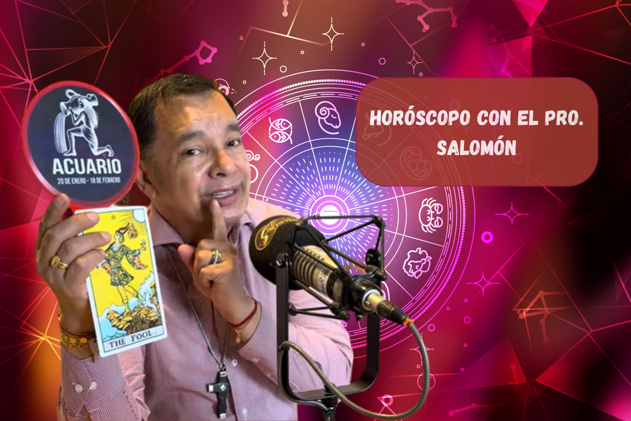 Él es el profesor Salomón, experto en la lectura del Horóscopo y el Tarot (Crédito: Profesor) // imagen del horóscopo tomada de Getty Imagenes (Autor: Surasak Suwanmake)