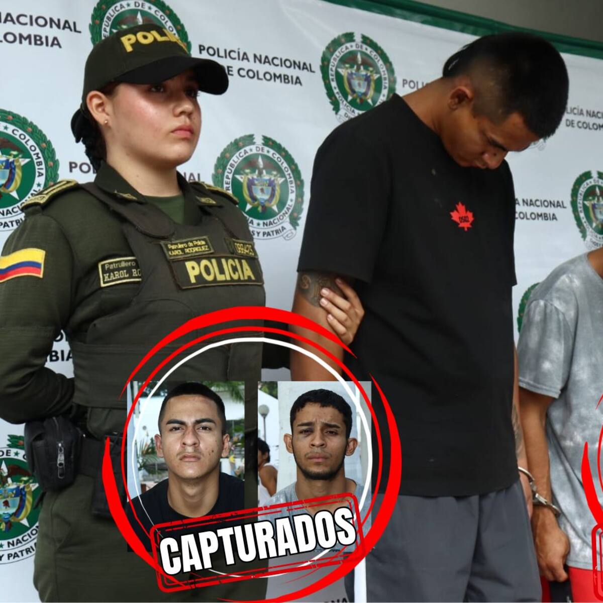 Capturados delincuentes que robaban amenazando con arma de fuego en el barrio Alfonso López
