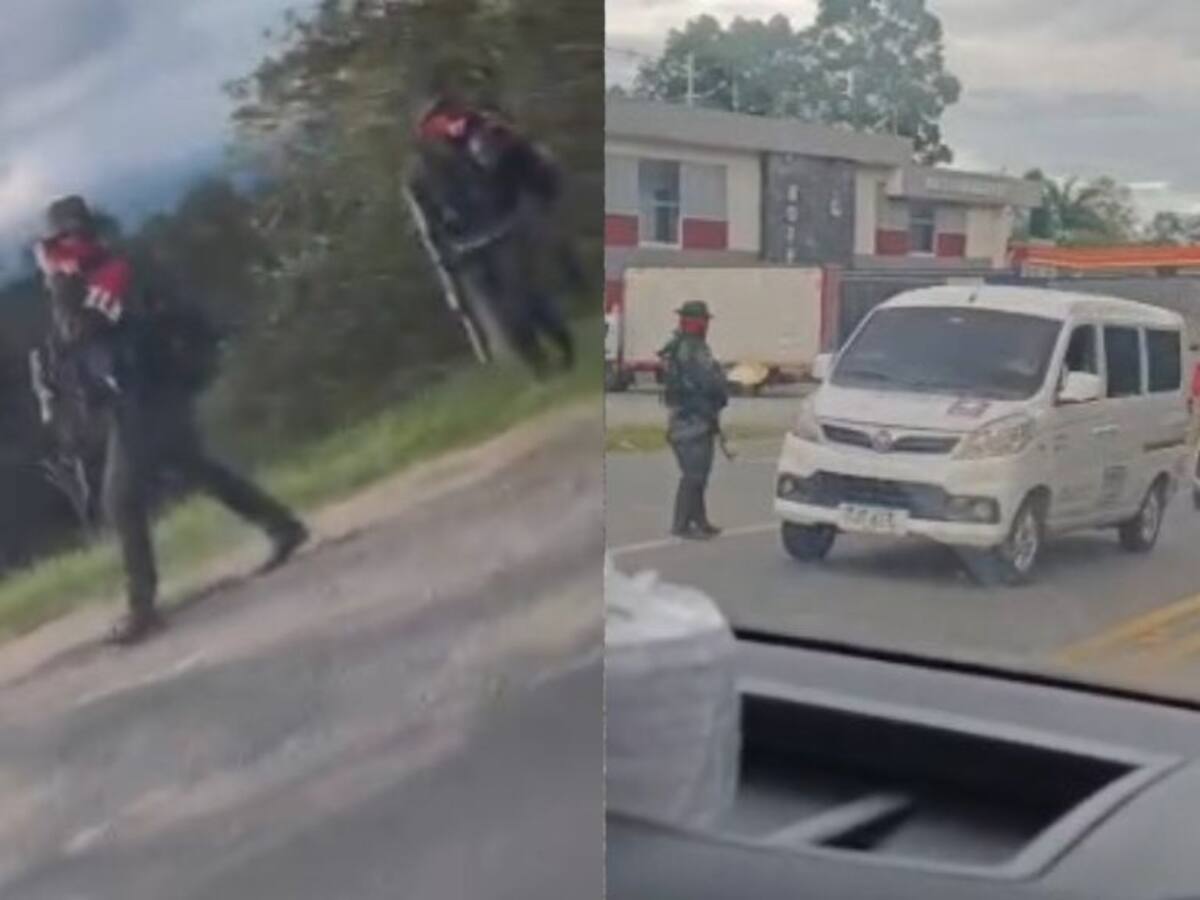 Presencia del ELN en vía Panamericana, Cauca: entregaron panfletos a viajeros y pintaron vehículos