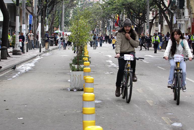 Peatonalización en la Carrera Séptima en Bogotá