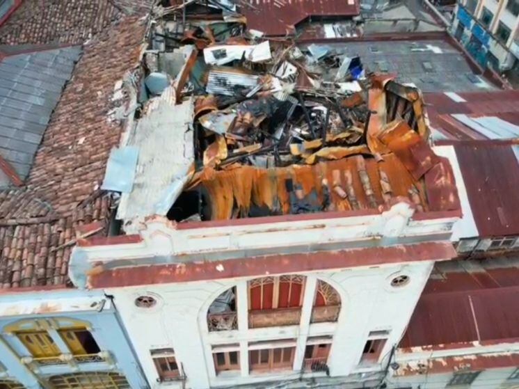 La edificación era usada como un hospedaje.