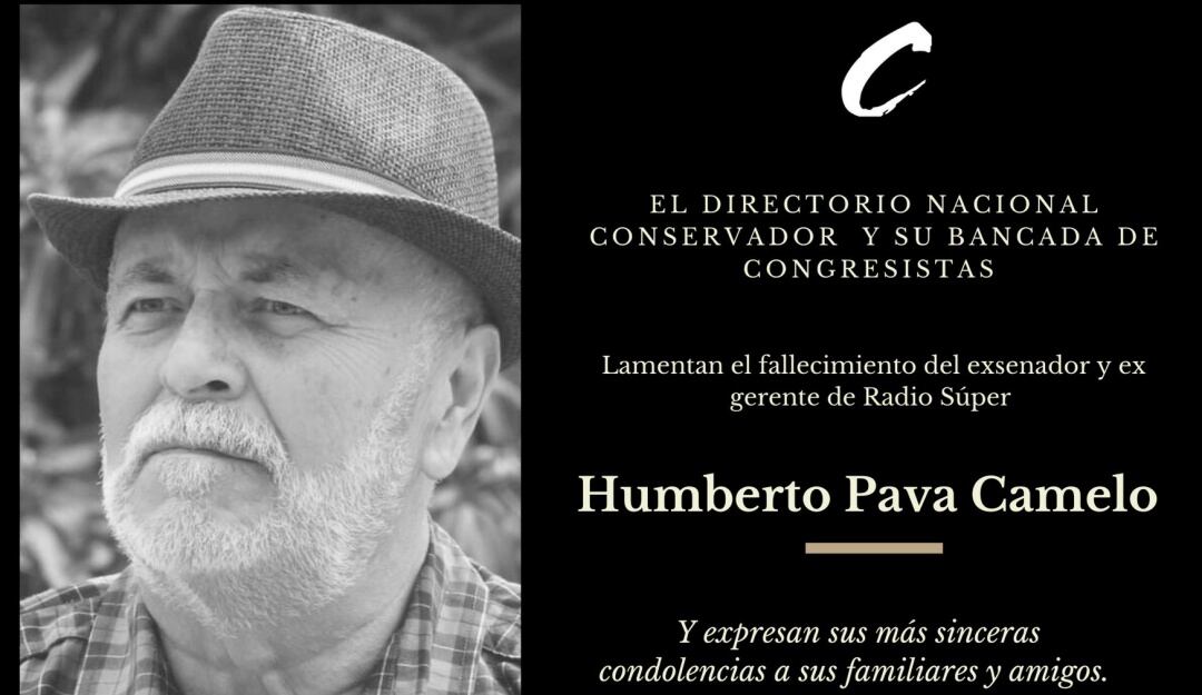 Fallecimiento Humberto Pava Camelo
