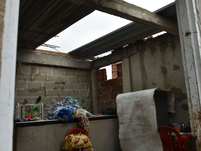 11 viviendas destechadas dejó un vendaval en Campeche, Baranoa
