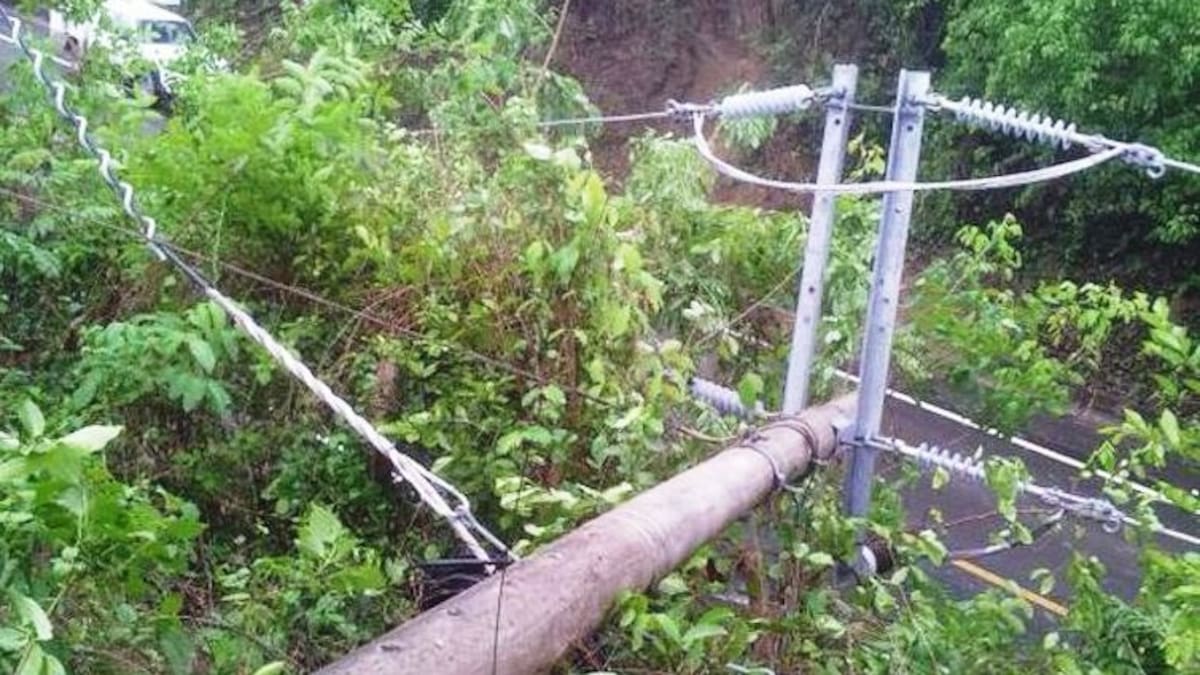 Afinia reportó daños en la infraestructura eléctrica por lluvias y vientos huracanados
