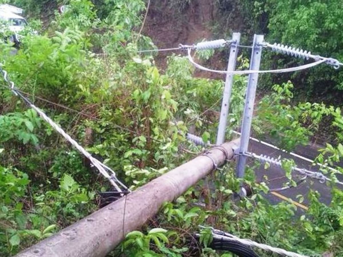 Afinia reportó daños en la infraestructura eléctrica por lluvias y vientos huracanados