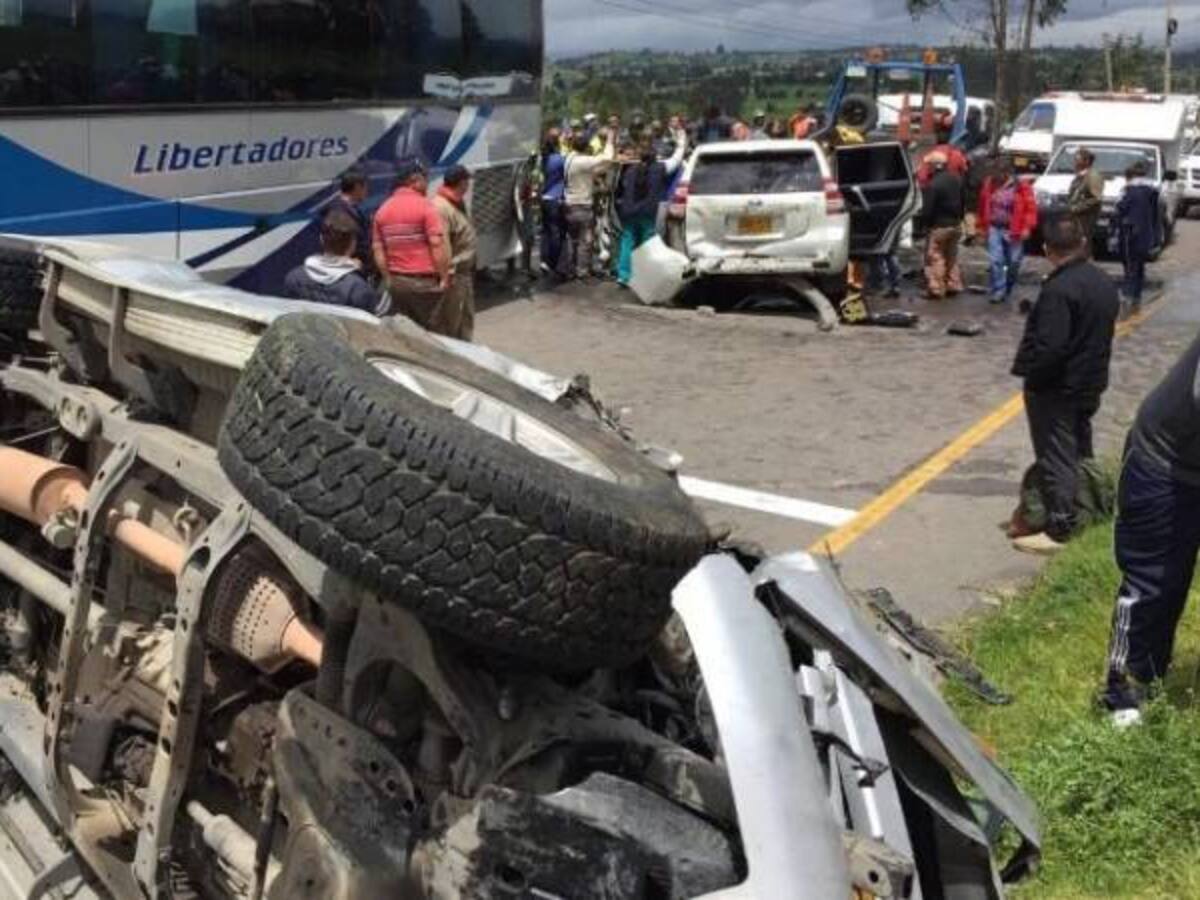 Confusas versiones sobre estado del conductor del gobernador de Boyacá