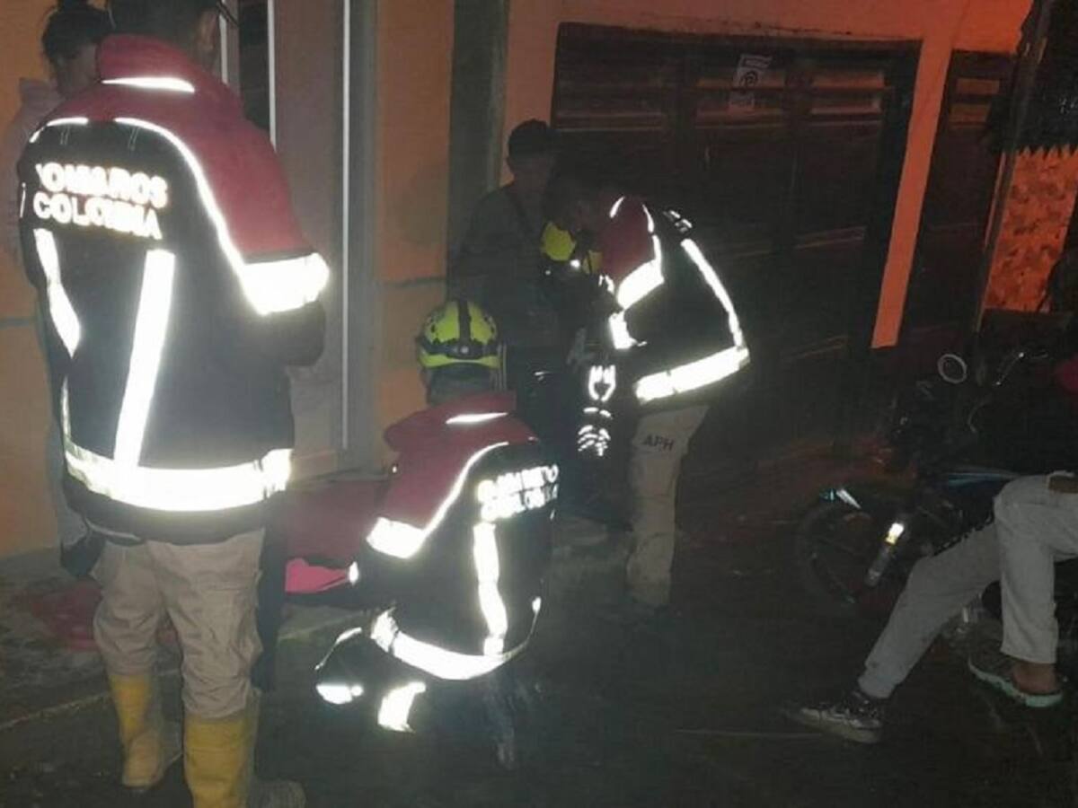 Una mujer resultó herida en Marmato, Caldas, cuando colapsó parte de una estructura
