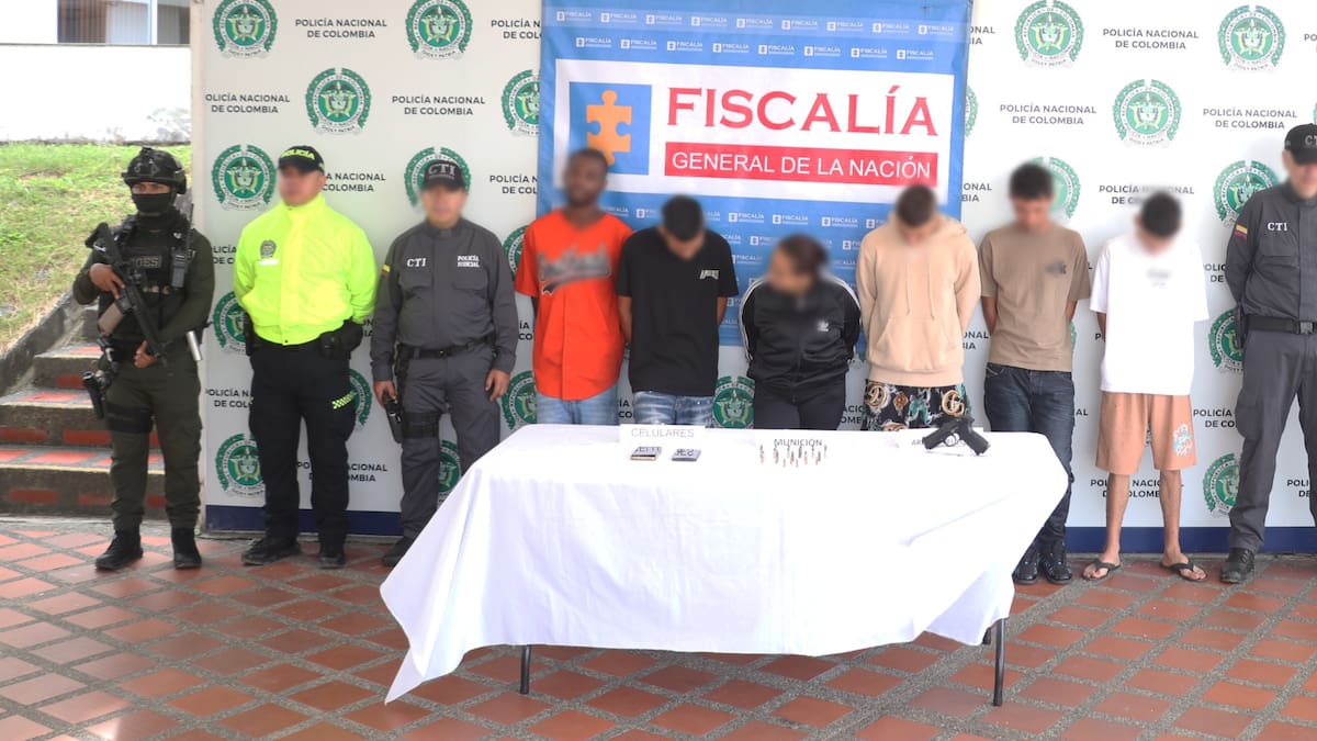 Golpe a estructura de sicarios de ‘Cordillera’ en Pereira: siete capturados por homicidio