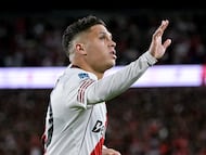 Juan Fernando Quintero, volante y figura de River Plate. (Photo by Marcelo Endelli/Getty Images)