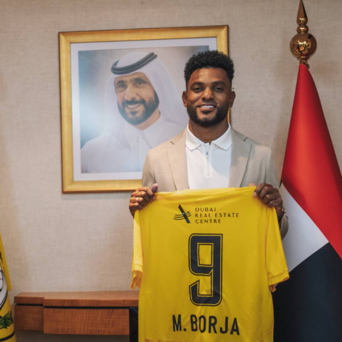 Miguel Borja jugará en los Emiratos Árabes Unidos: así fue presentado en exótico equipo