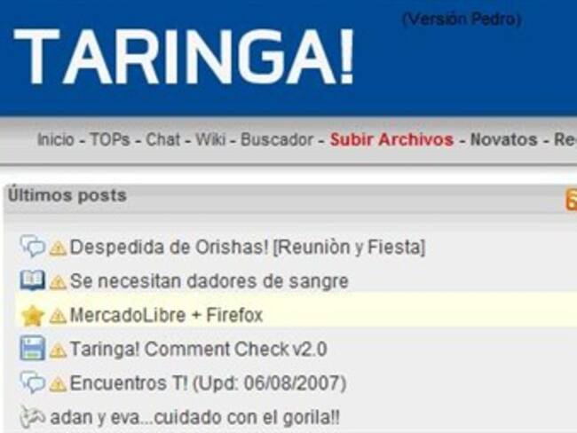 Taringa! rechaza lazos con Megaupload
