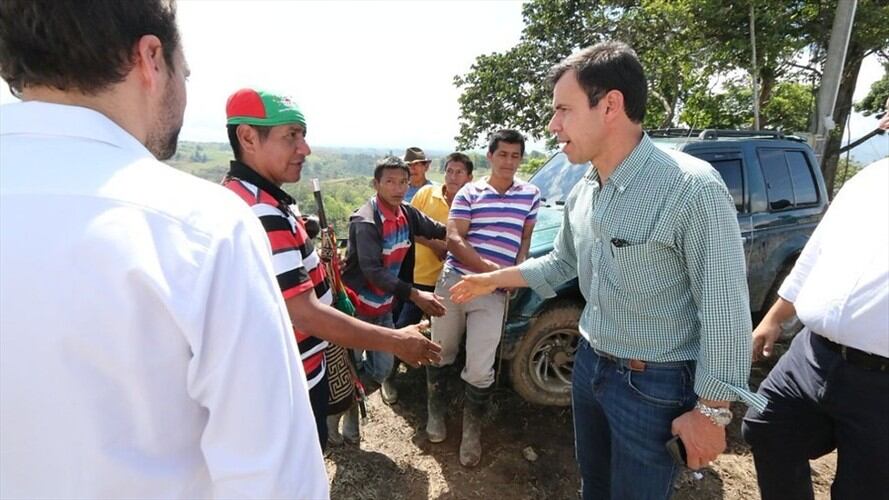 Comunidades indígenas no se irán de la vía Panamericana en Cauca. Foto: Colprensa