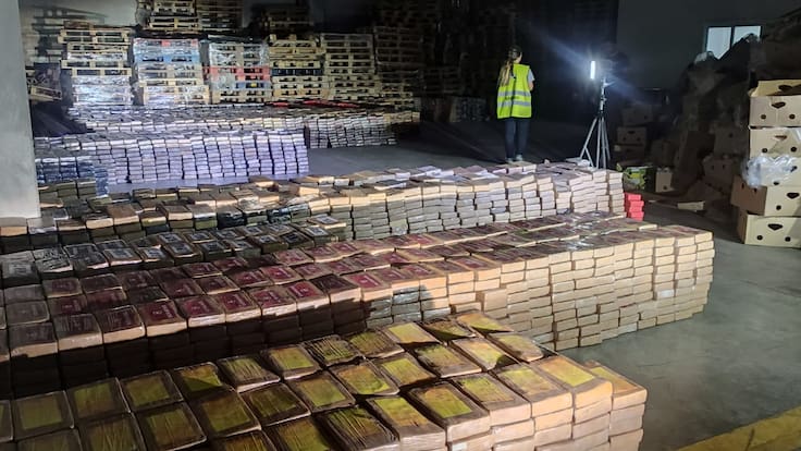 No vamos a ‘tirar la toalla’: Policía española por incautación de 9.5 toneladas de cocaína