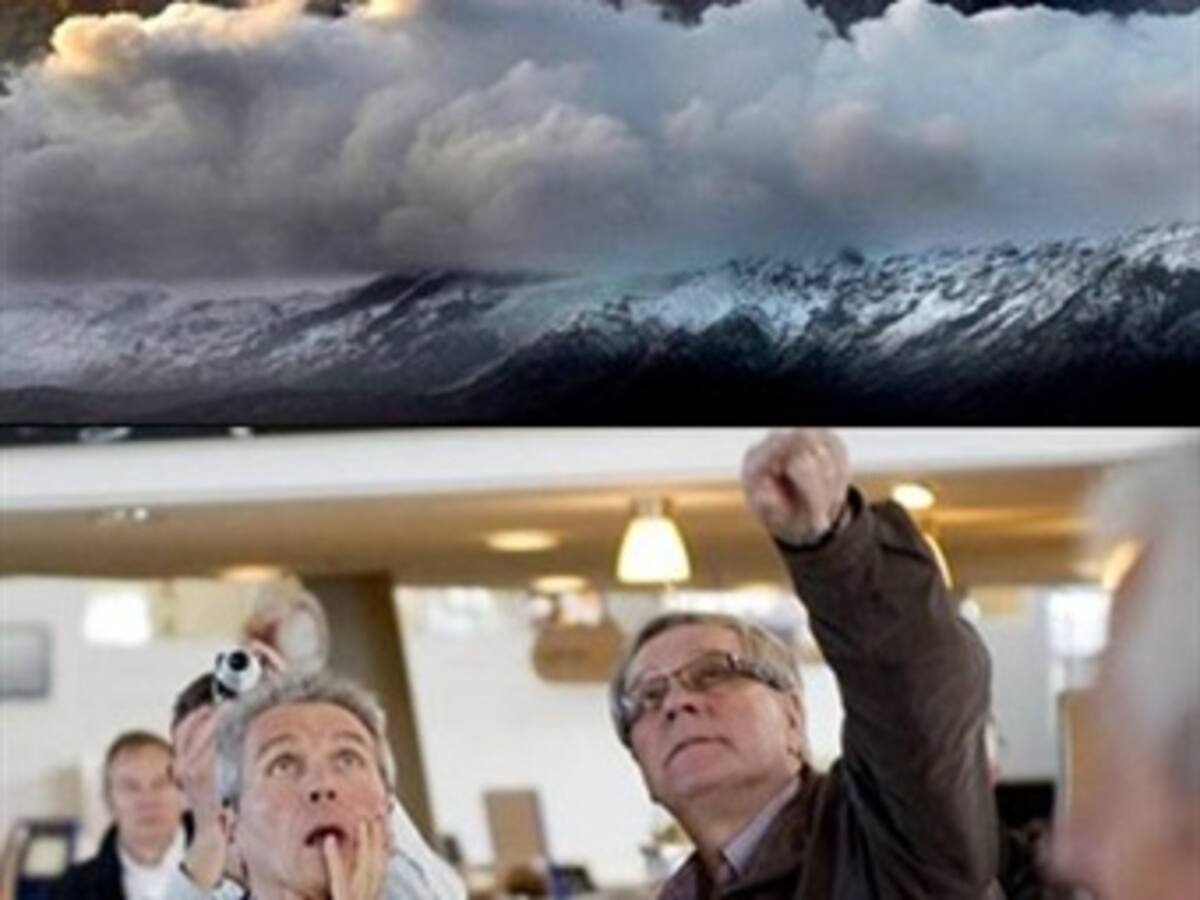 La Unión Europea cancela varias reuniones por la nube de ceniza volcánica