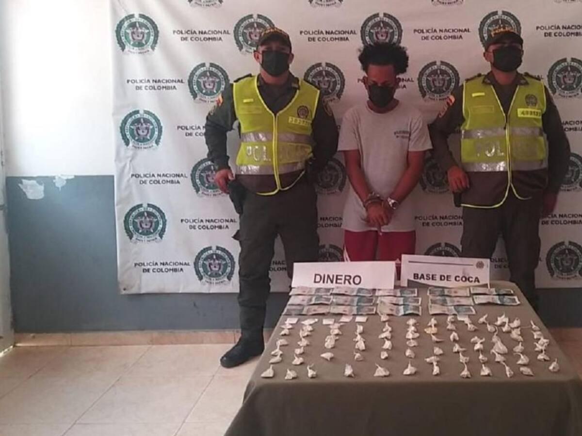 Capturaron al ‘Papo’ con dosis de base de coca en El Carmen de Bolívar