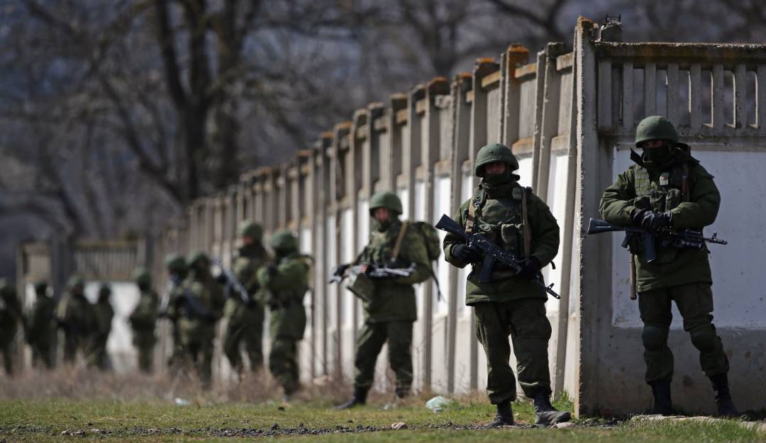 Ejercicios militares de tropas rusas.        Foto: Getty