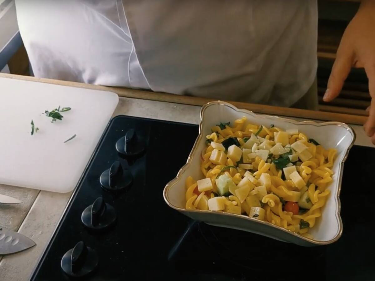 Pasta Mediterránea, una opción saludable y llena de sabores.