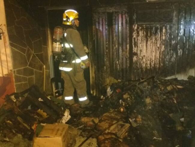Fachada de casa fue quemada en el barrio El Guabal de Cali