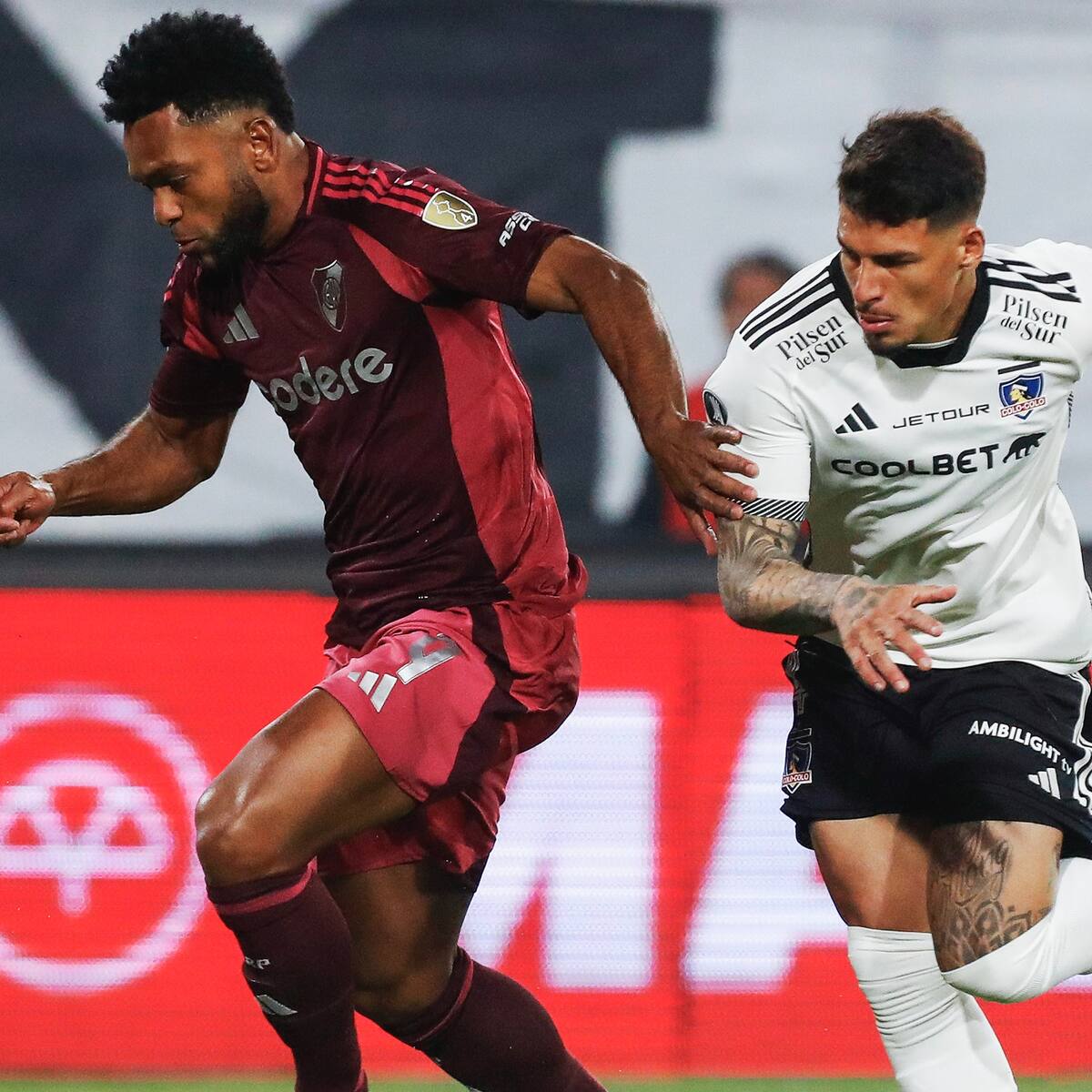 River Plate, con Miguel Ángel Borja los 90 minutos, empató ante Colo Colo en Chile