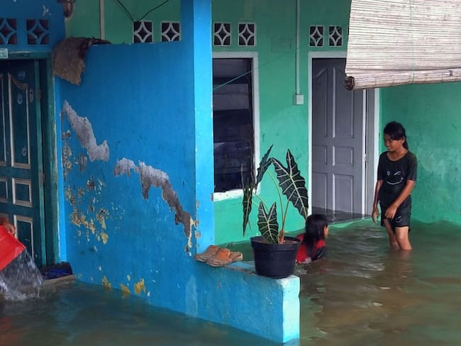 Inundación en Indonesia