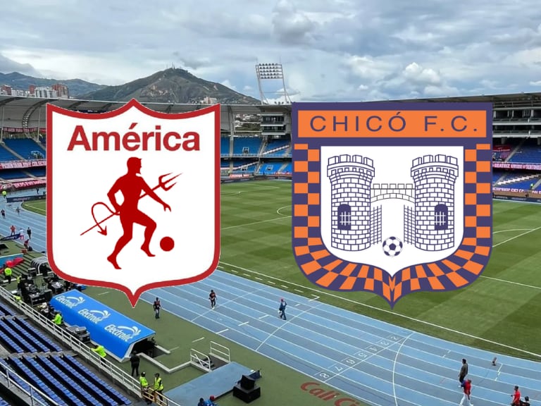América y Chicó se enfrentan en el estadio Pascual Guerrero.