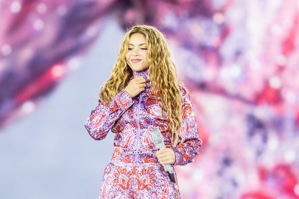 MADRID, SPAIN - SEPTEMBER 18: The singer Shakira performs during the first concert of her residency in Spain, at the Shakira Stadium within the Iberdrola Music complex, on 18 September, 2026 in Madrid, Spain. Shakira returns to Spain after eight years with a historic 12-concert residency in Madrid, the sole European stop on her ‘Las Mujeres Ya No Lloran World Tour’. (Photo By Ricardo Rubio/Europa Press via Getty Images)