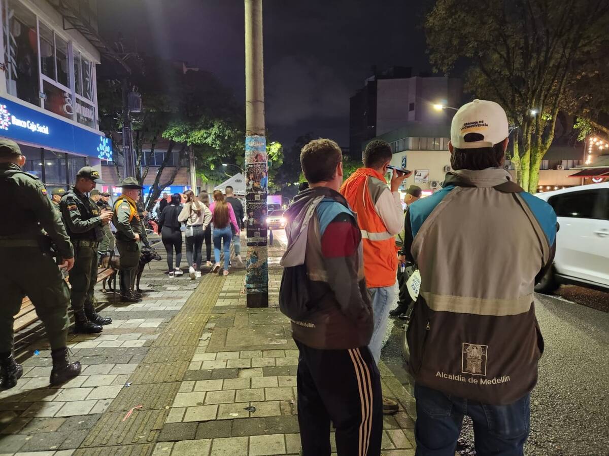Siete menores fueron rescatados en operativos en el barrio El Poblado en Medellín