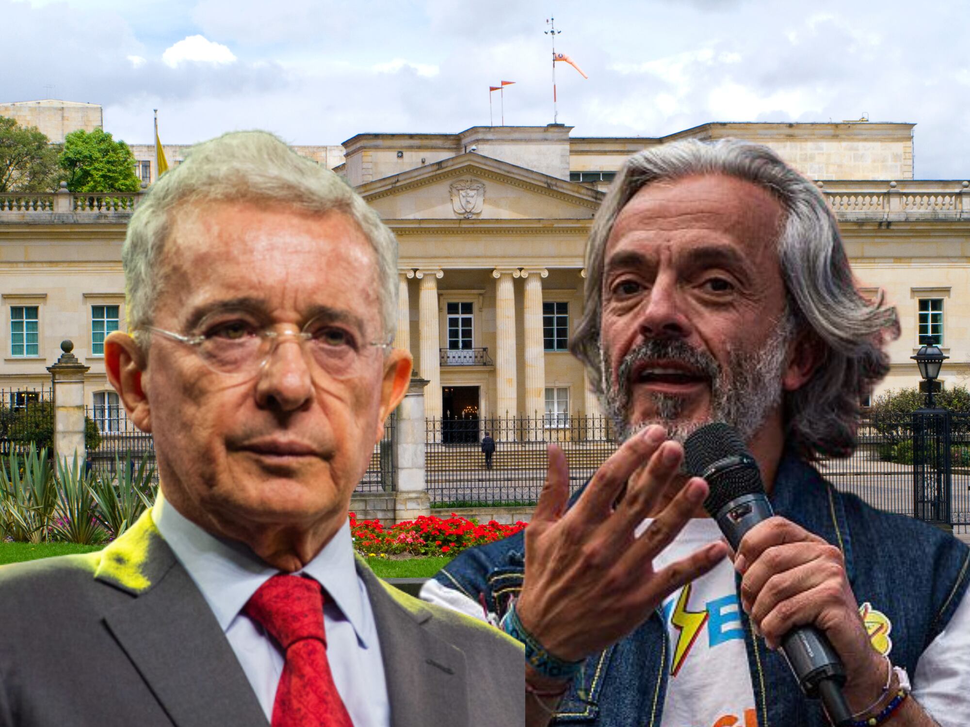 Juan Daniel Oviedo y Álvaro Uribe. Fotos: Getty Images.