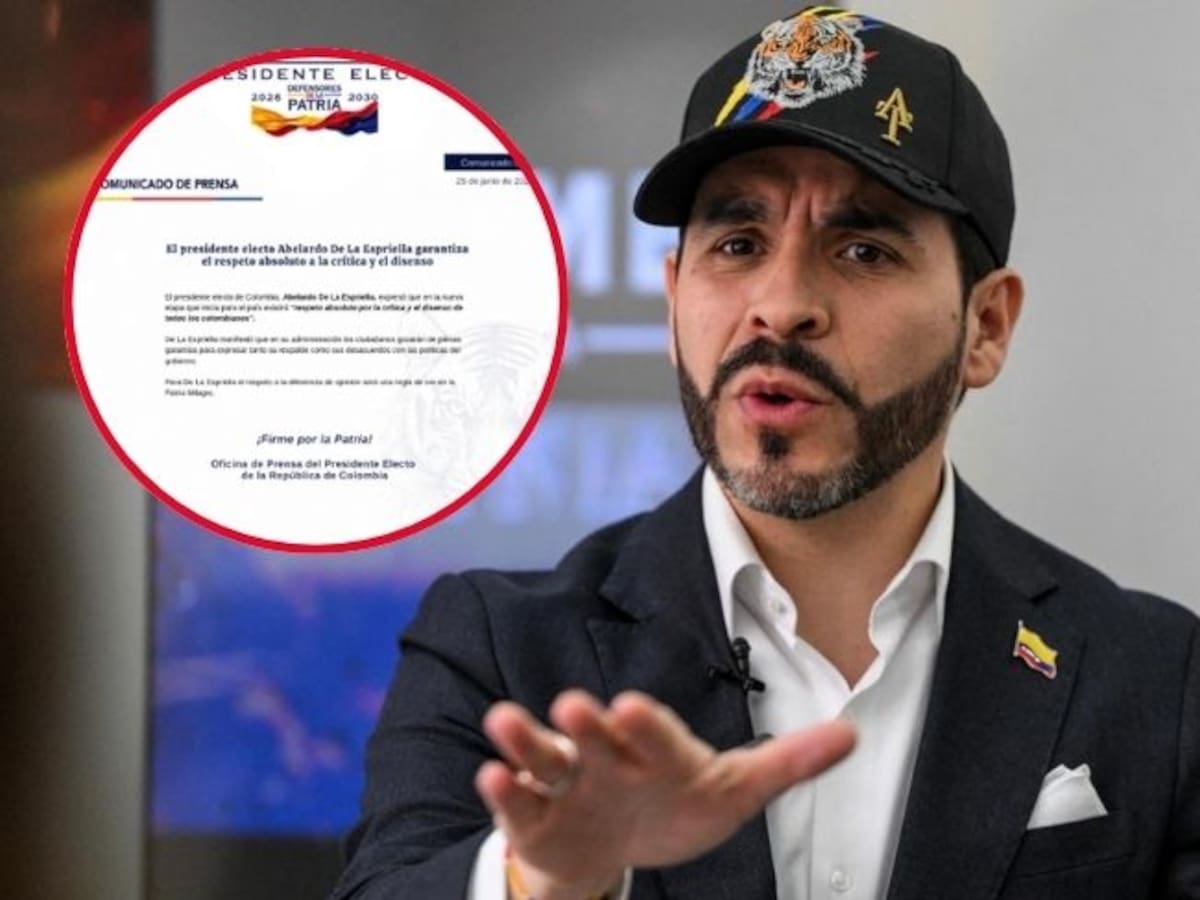 Abelardo De La Espriella promete garantizar la crítica y el disenso durante su gobierno