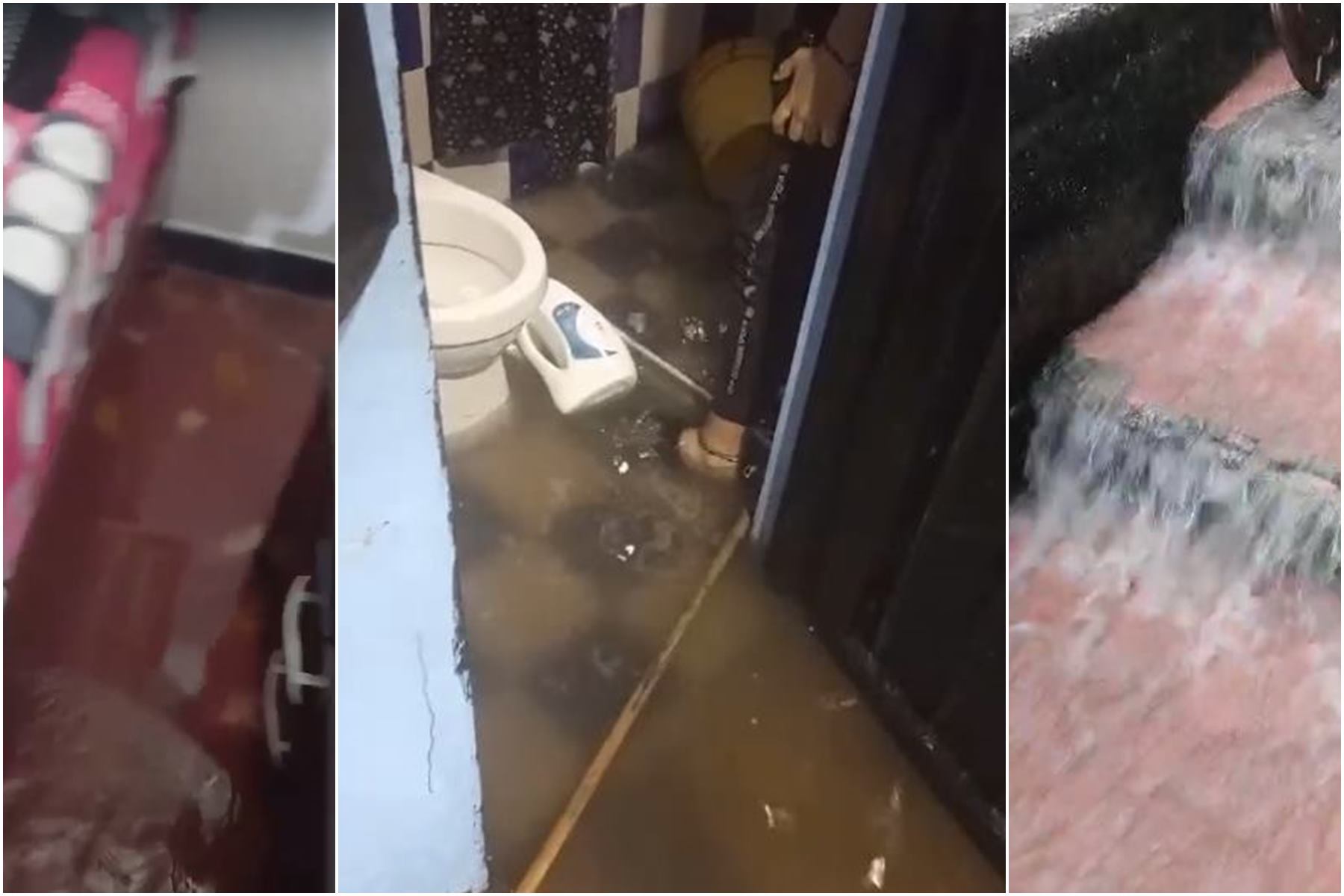 Inundación en el barrio Libertador