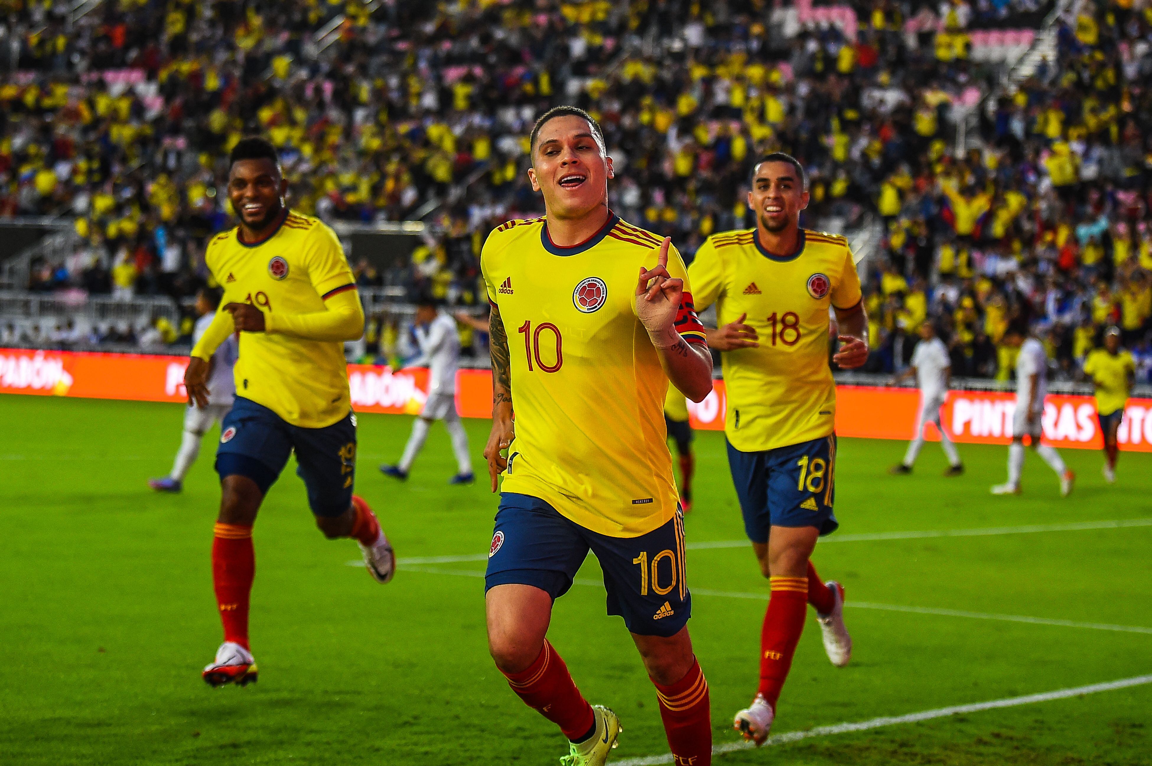 Juan Fernando Quintero, volante del Junior y de la Selección Colombia. (Photo by CHANDAN KHANNA/AFP via Getty Images)
