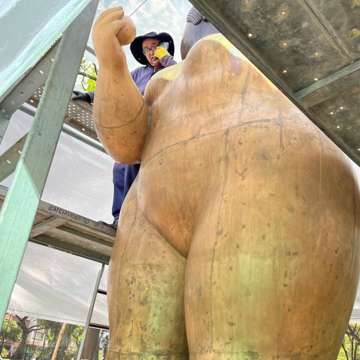 Restauración de escultura de Botero en Bucaramanga terminaría en noviembre