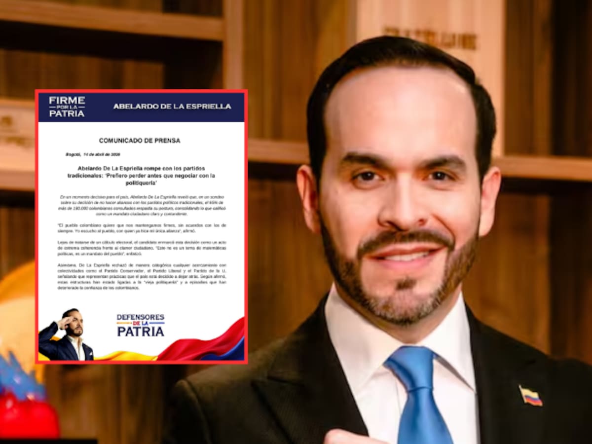 “Prefiero perder antes que negociar con la politiquería”: Abelardo De La Espriella