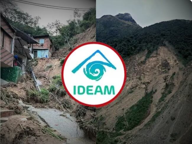 ¡OJO! Alertas activas por deslizamientos de tierra en más de 4 departamentos de Colombia, según IDEAM