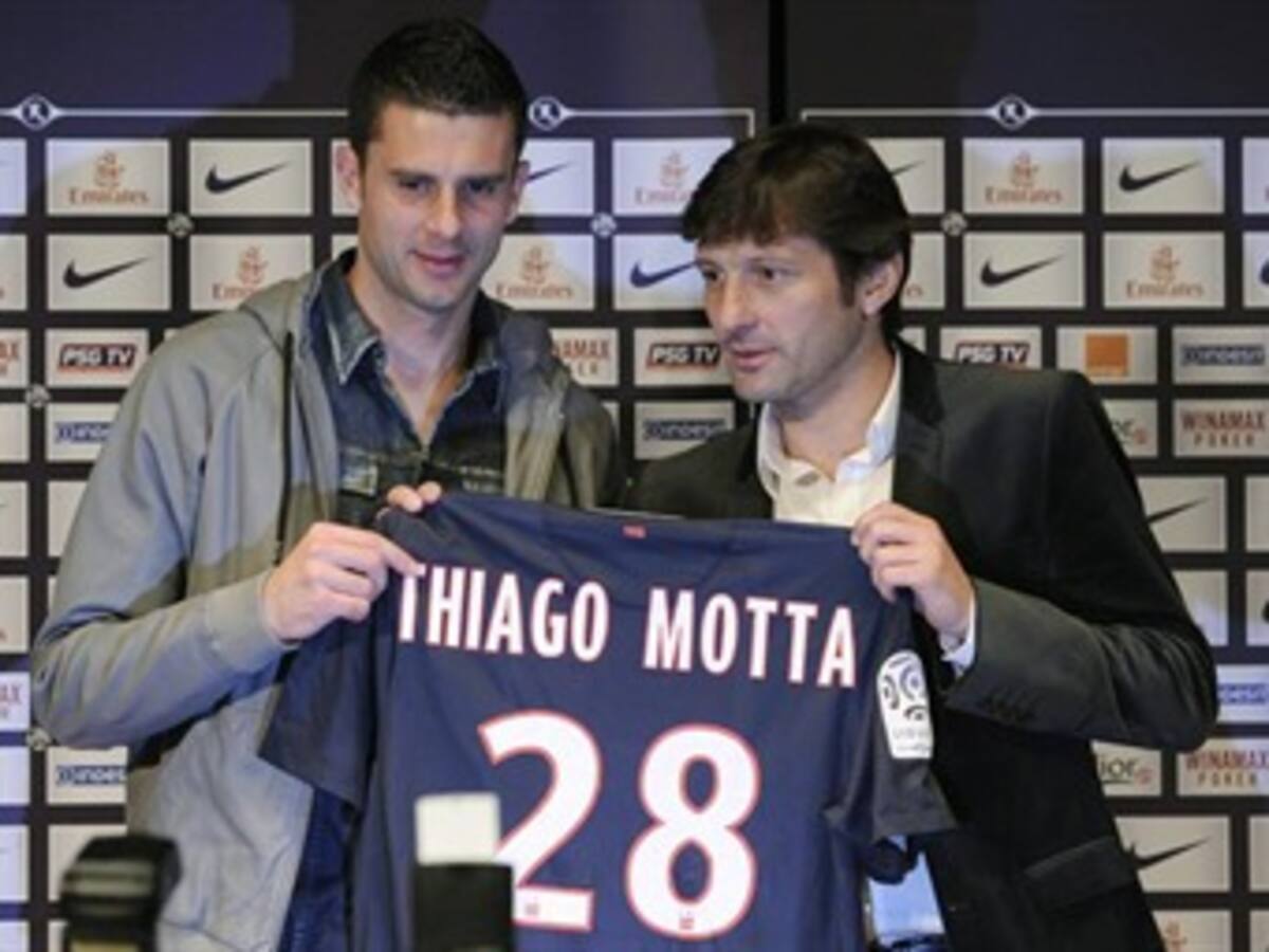 Thiago Motta fue presentado como nuevo jugador del París Saint Germain