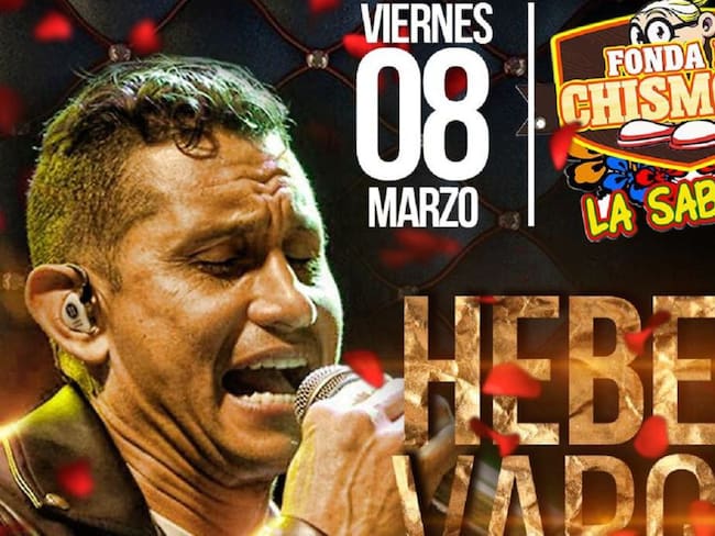 Hebert Vargas gran concierto el próximo viernes 8 de marzo