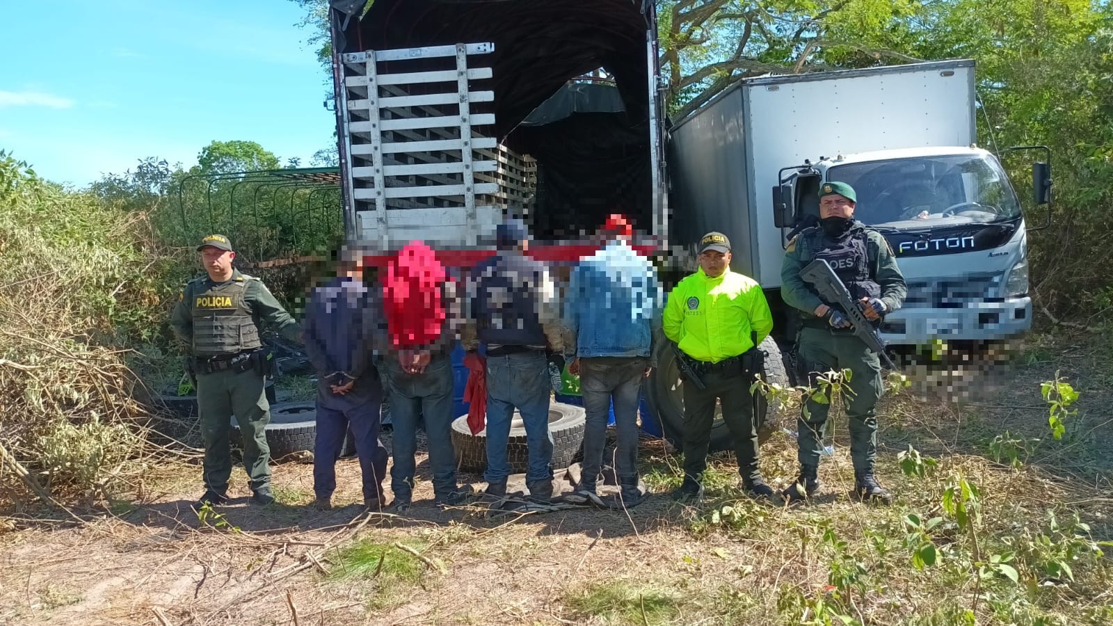 Cuatro personas fueron capturadas en Guamo, Tolima