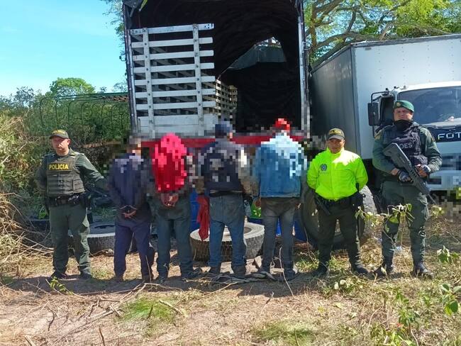Cuatro personas fueron capturadas en Guamo, Tolima